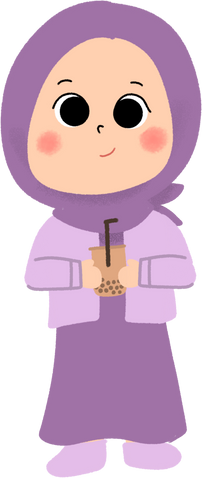 Purple hijab girl