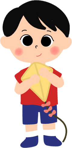 Little boy with kite